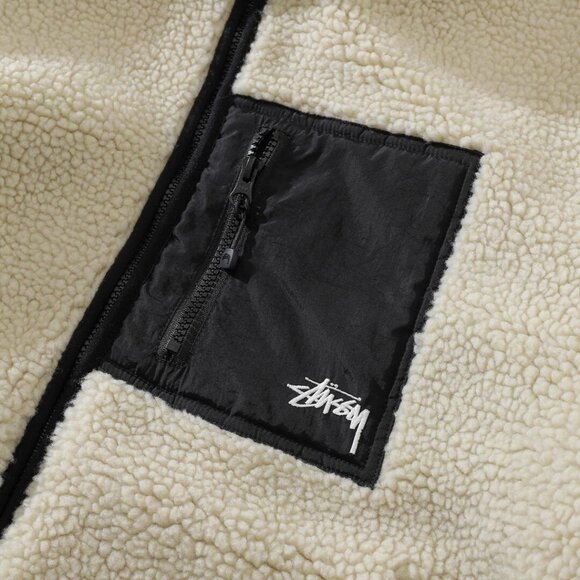 Stussy 8 ball reversible Sherpa jacket - Picture 6 of 7